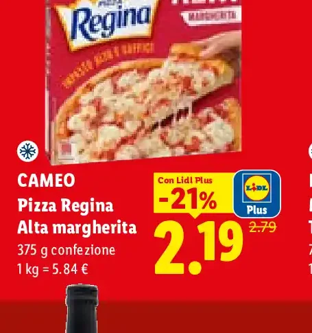 Pizza Regina alta margherita