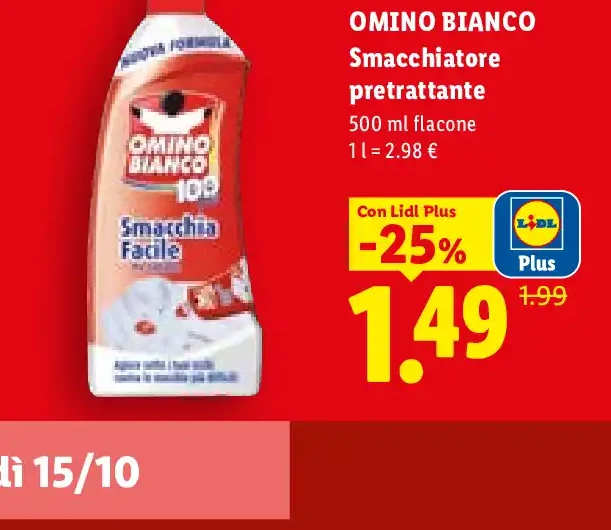 Smacchiatore pretrattante