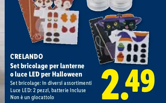 Set bricolage per lanterne o luci LED per Halloween