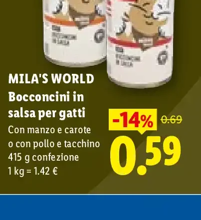 Bocconcini in salsa per gatti