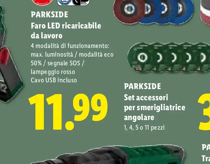 Faro LED ricaricabile da lavoro