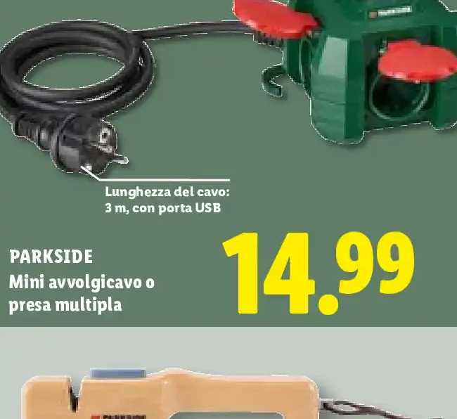 Mini avvolgicavo o presa multipla