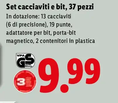 Set cacciaviti e bit