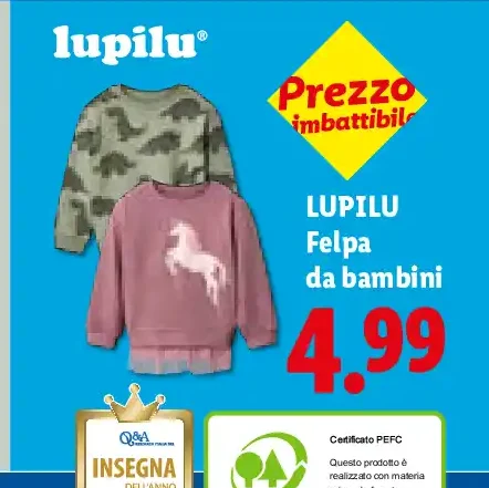 Felpa da bambini