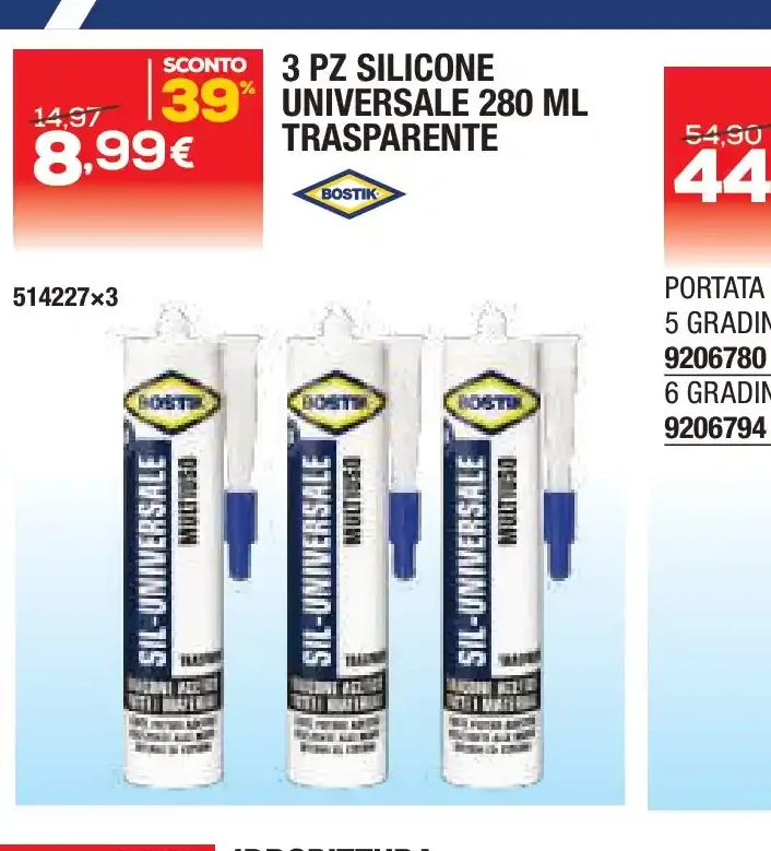 Silicone universale trasparente