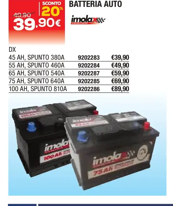 Batteria auto