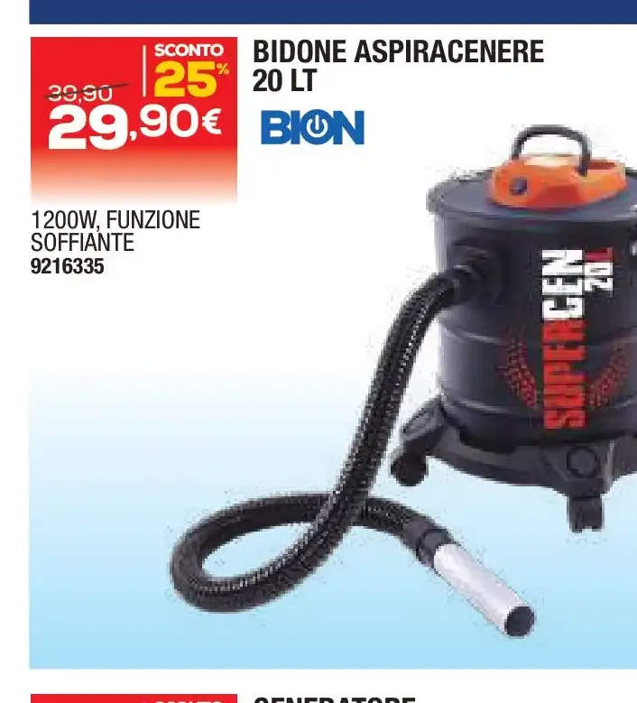 Bidone aspiracenere