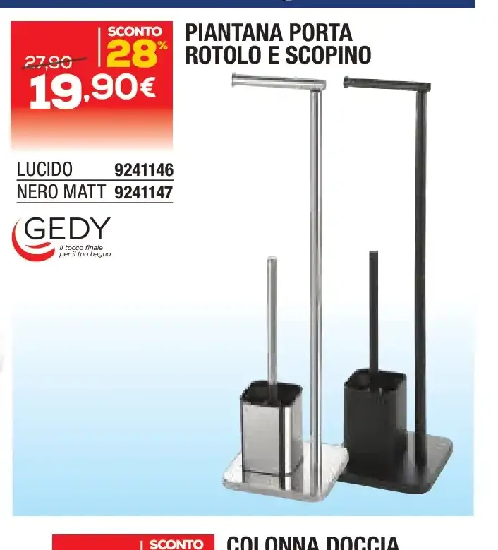 Piantana Porta Rotolo e Scopino
