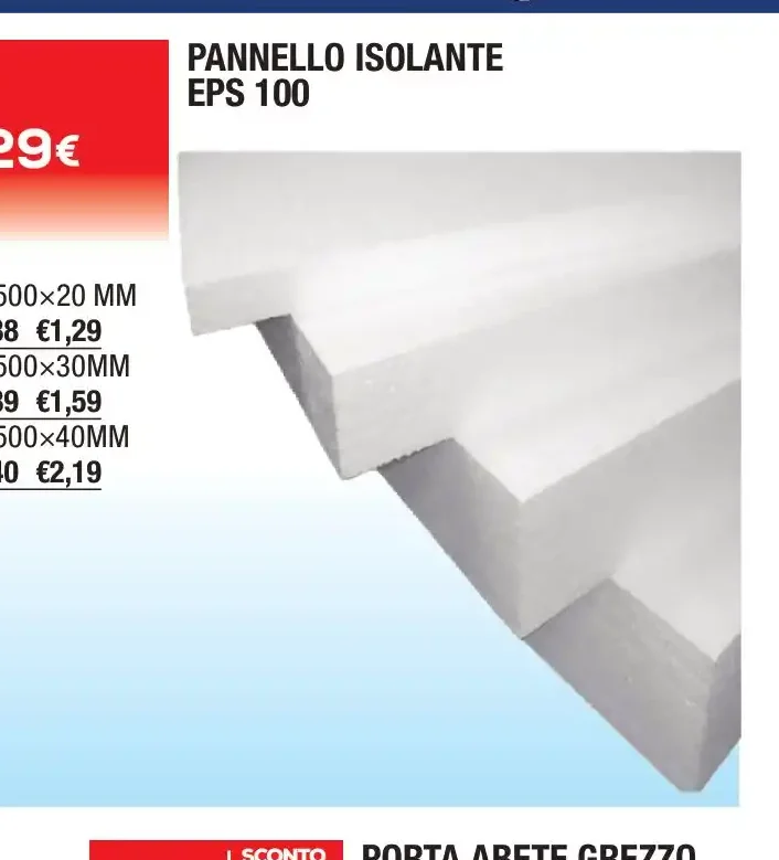 Pannello Isolante EPS 100
