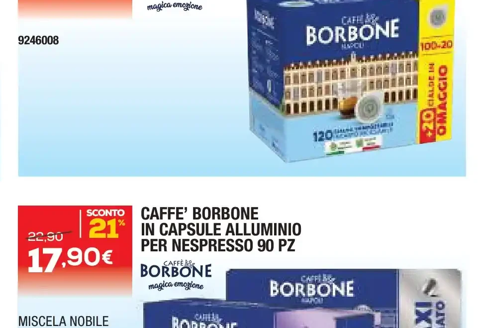 Caffè Borbone in Cialde