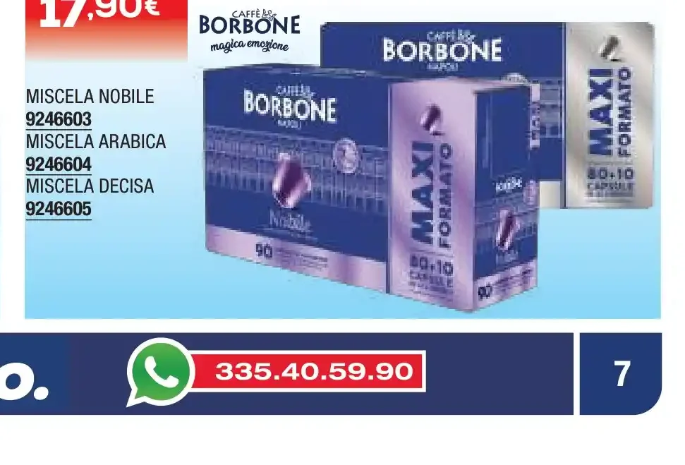 Caffè Borbone in Capsule alluminio per Nespresso