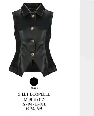 Gilet ecopelle