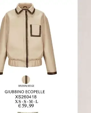 Giubbino ecopelle