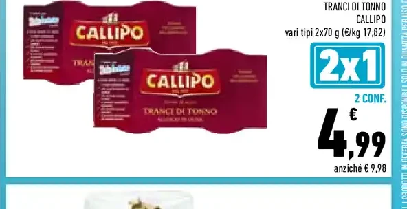 Tranci di tonno Callipo
