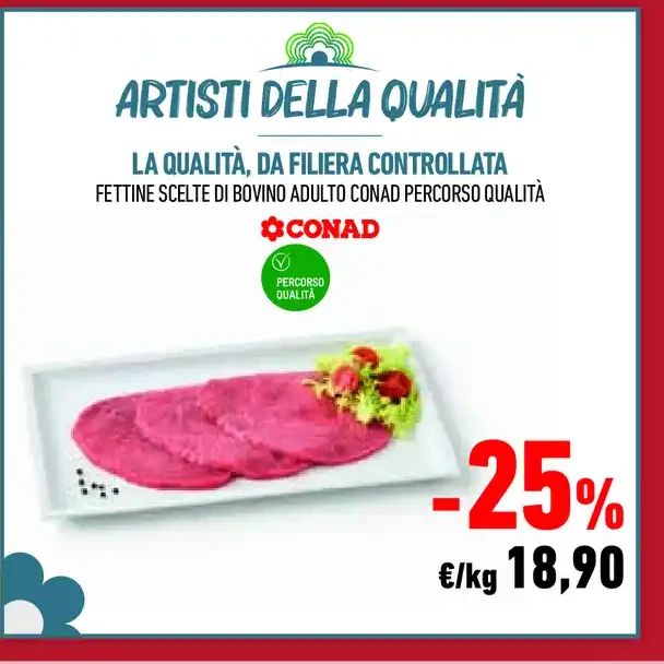 Fettine scelte di bovino adulto