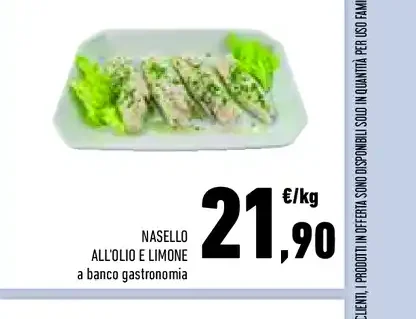 Nasello all’aglio e limone