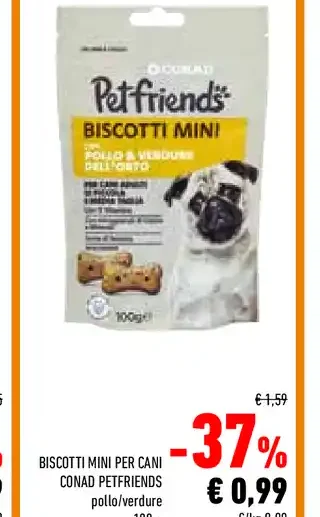 Biscotti mini per cani Conad Petfriends