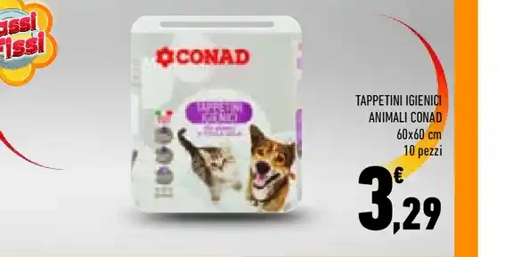 Tappetini igienici animali Conad