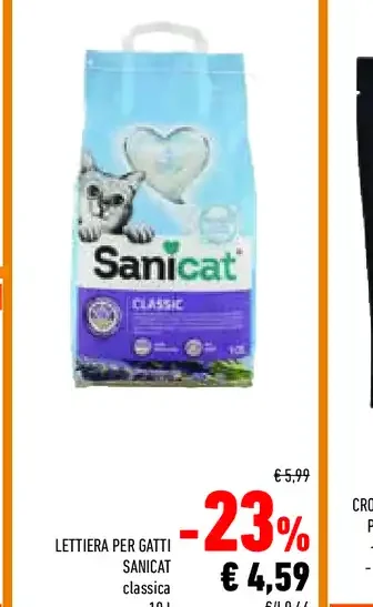 Lettiera per gatti Sanicat