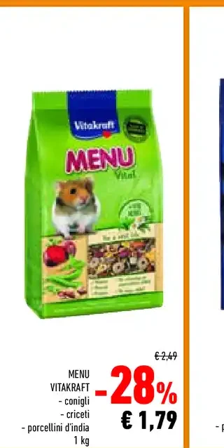 Menu Vitakraft per piccoli animali