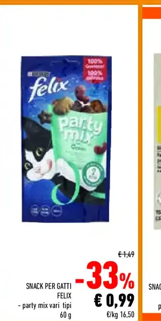 Snack per gatti Felix Party Mix