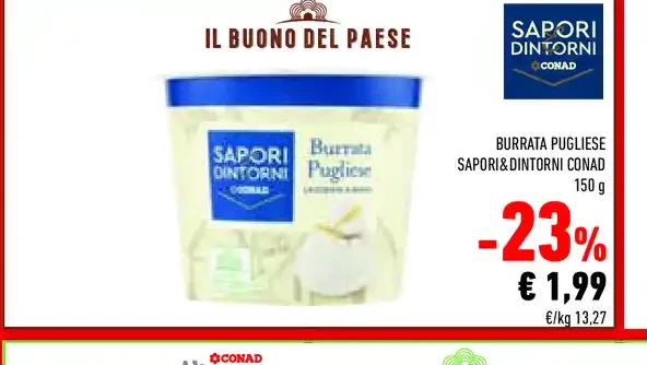 Burrata pugliese Sapori&Dintorni Conad