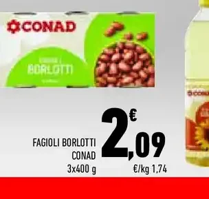 Fagioli borlotti Conad