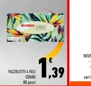 Fazzoletti 4 veli Conad