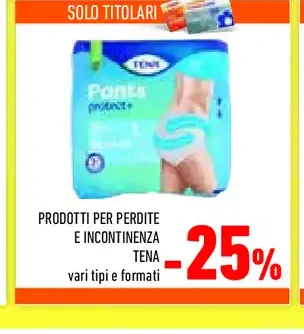 Prodotti per perdite e incontinenza
