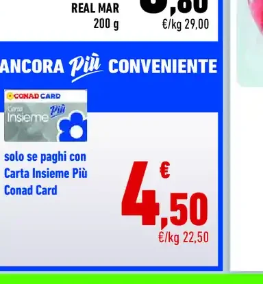 Baccalà mantecato con Conad Card