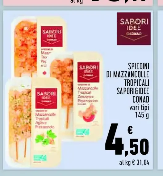 Spiedini di mazzancolle tropicali Sapori Idee Conad