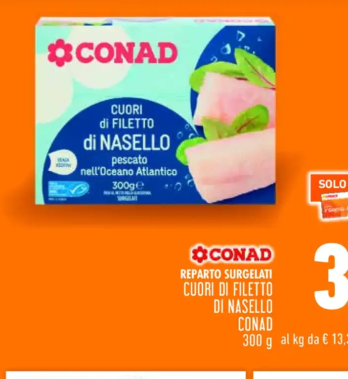 Cuori di filetto di nasello Conad