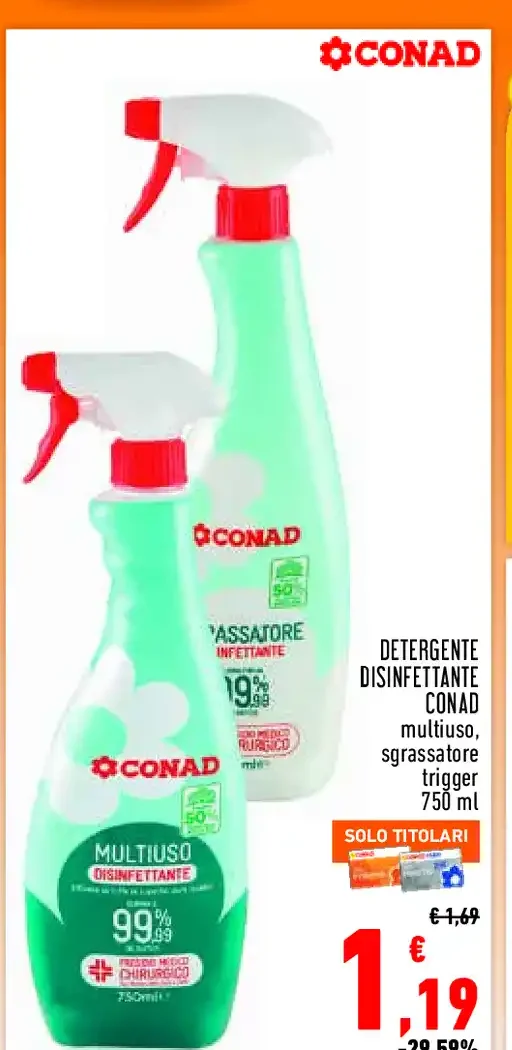 Detergente disinfettante Conad