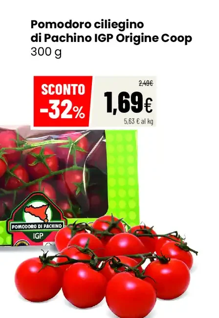 Pomodoro ciliegino di Pachino IGP Origine Coop