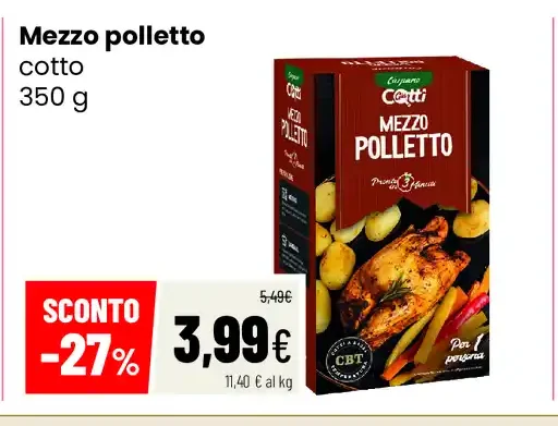 Mezzo polletto cotto