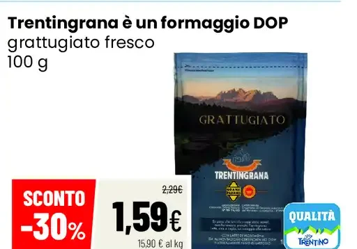 Trentingrana grattugiato fresco