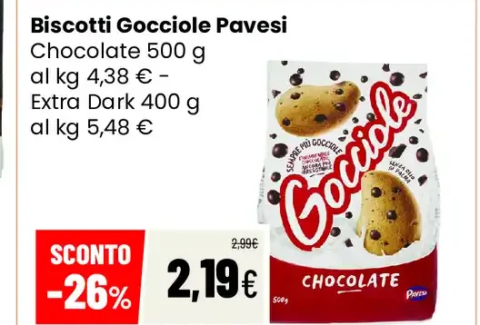 Biscotti Gocciole Pavesi