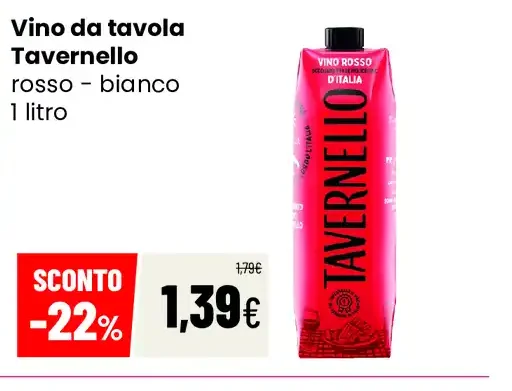 Vino da tavola Tavernello