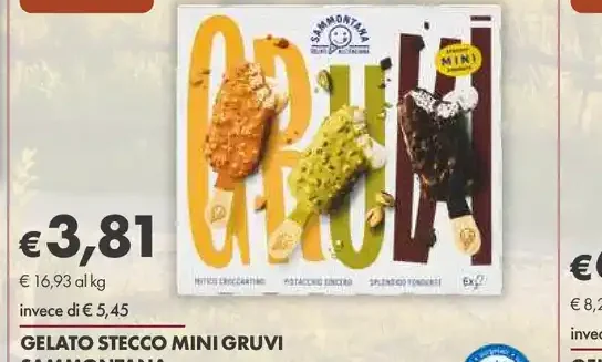 Gelato stecco Mini Gruvi