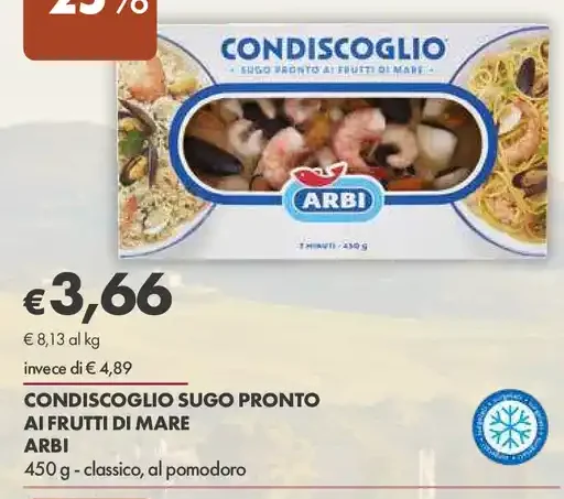Sugo pronto ai frutti di mare