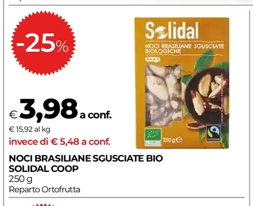 Noci brasiliane sgusciate bio