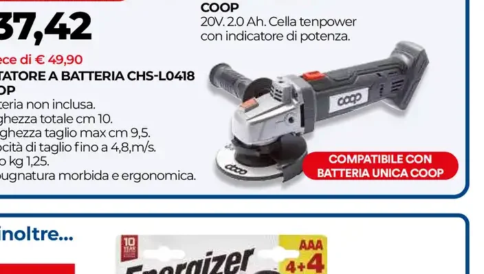 Potatore a batteria CHS-L0418 Coop