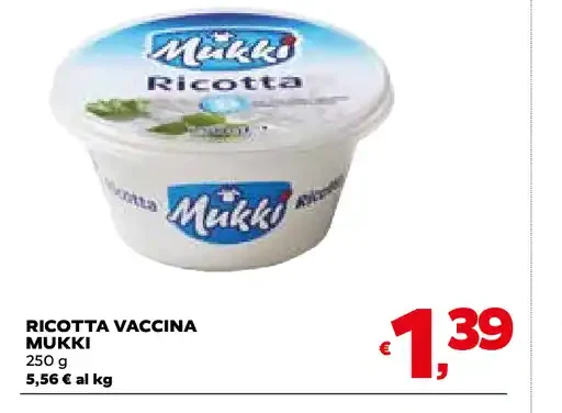 Ricotta vaccina Mukki