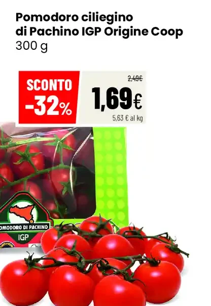 Pomodoro ciliegino di Pachino IGP Origine Coop