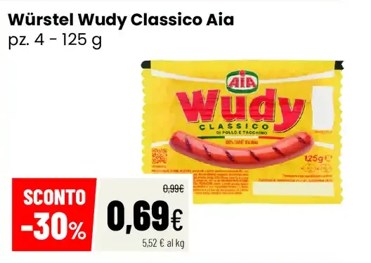 Würstel Wudy Classico Aia