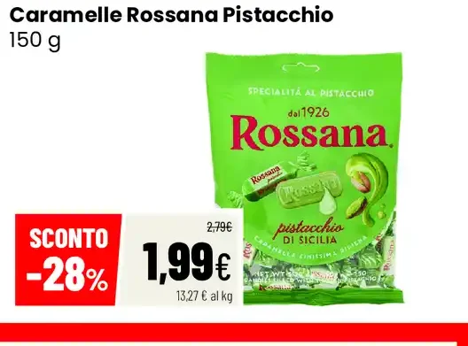 Caramelle Rossana Pistacchio