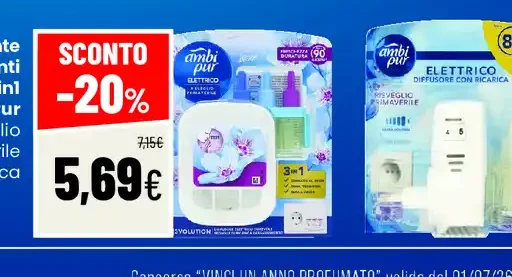 Deodorante per ambienti elettrico 3in1 AmbiPur