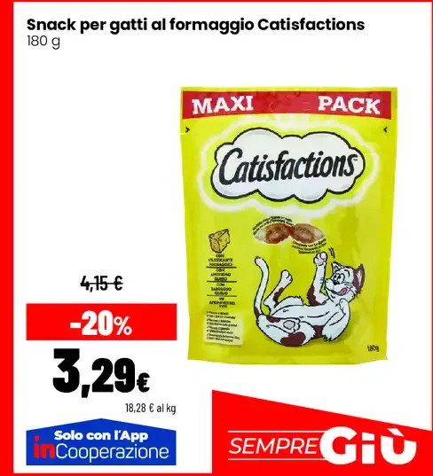 Snack per gatti al formaggio Catisfactions