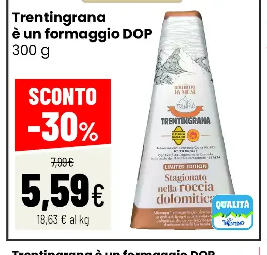 Trentingrana formaggio DOP stagionato