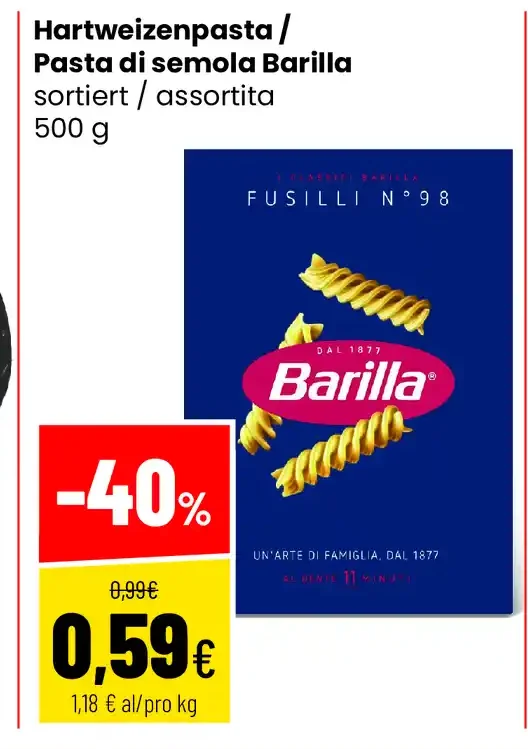 Pasta di semola Barilla